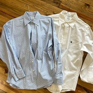 2 Brooks Brother Men’s L button down shirts